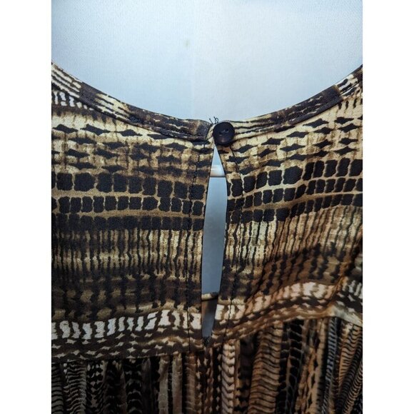 Robert Louis Women's Brown Bell Sleeve Cold Shoulder Top Size Small NWT RN87348 - Picture 8 of 15